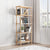 Raft decorativ cu 5 polite  din lemn, design modern, 29x60x137 cm