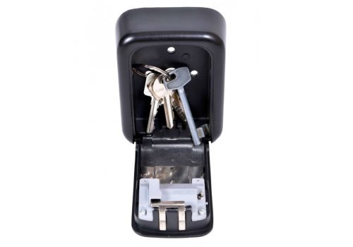 Mini seif din metal pentru pastrat chei sau obiecte mici cu inchidere cu cifru