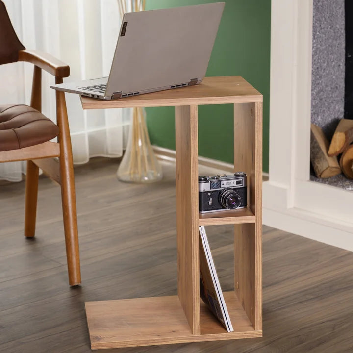 Măsuță multifuncțională din PAL 18 mm, stil scandinav, 44 x 30 cm, inalțime totală 64 cm