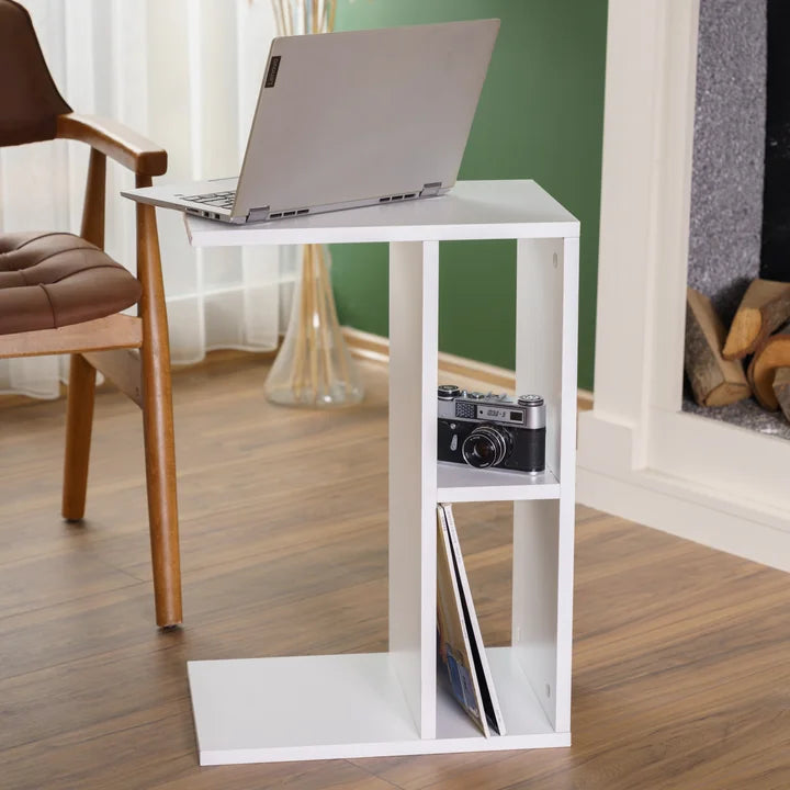 Măsuță multifuncțională din PAL 18 mm, stil scandinav, 44 x 30 cm, inalțime totală 64 cm