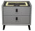 Noptiera Smart Multifunctionala, iluminare LED tactil cu 3 culori, incarcare wireless si USB, difuzor Bluetooth, 2 sertare