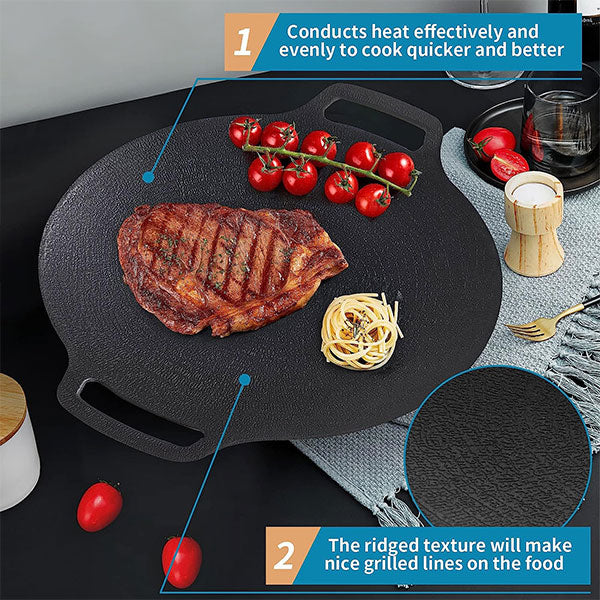 Plita rotunda coreeana pentru gratar 36 cm