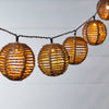 Ghirlanda luminoasa cu incarcare solara, lumina calda, 10 becuri, 5.4 m,bej