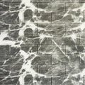 Tapet 3D caramida model gri cu alb auto-adeziv pentru interior, 70 x 77 cm