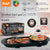 Plita electrica, RAF R5413, 1800 W, 2.5 L capacitate, cu capac, 160℃-220℃, 70x25x10 cm, negru