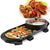Plita electrica, RAF R5413, 1800 W, 2.5 L capacitate, cu capac, 160℃-220℃, 70x25x10 cm, negru