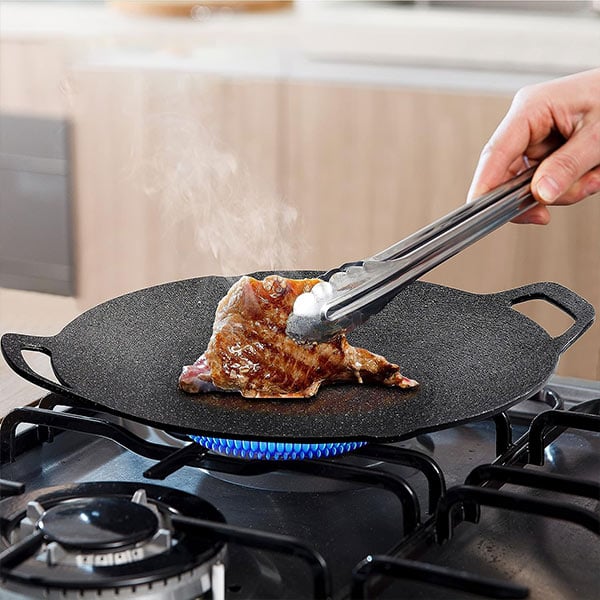 Plita rotunda coreeana pentru gratar 32 cm