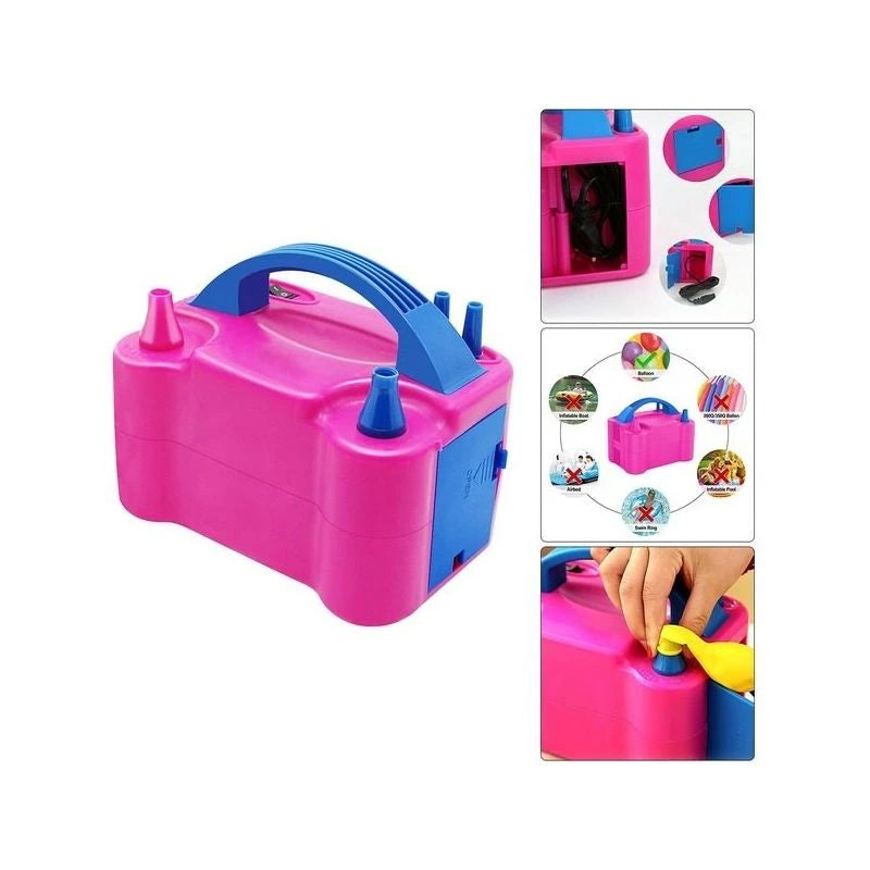 Pompa Electrică pentru Umflat Baloane – 600W, cu 2 Orificii și Mod Automat/Manual