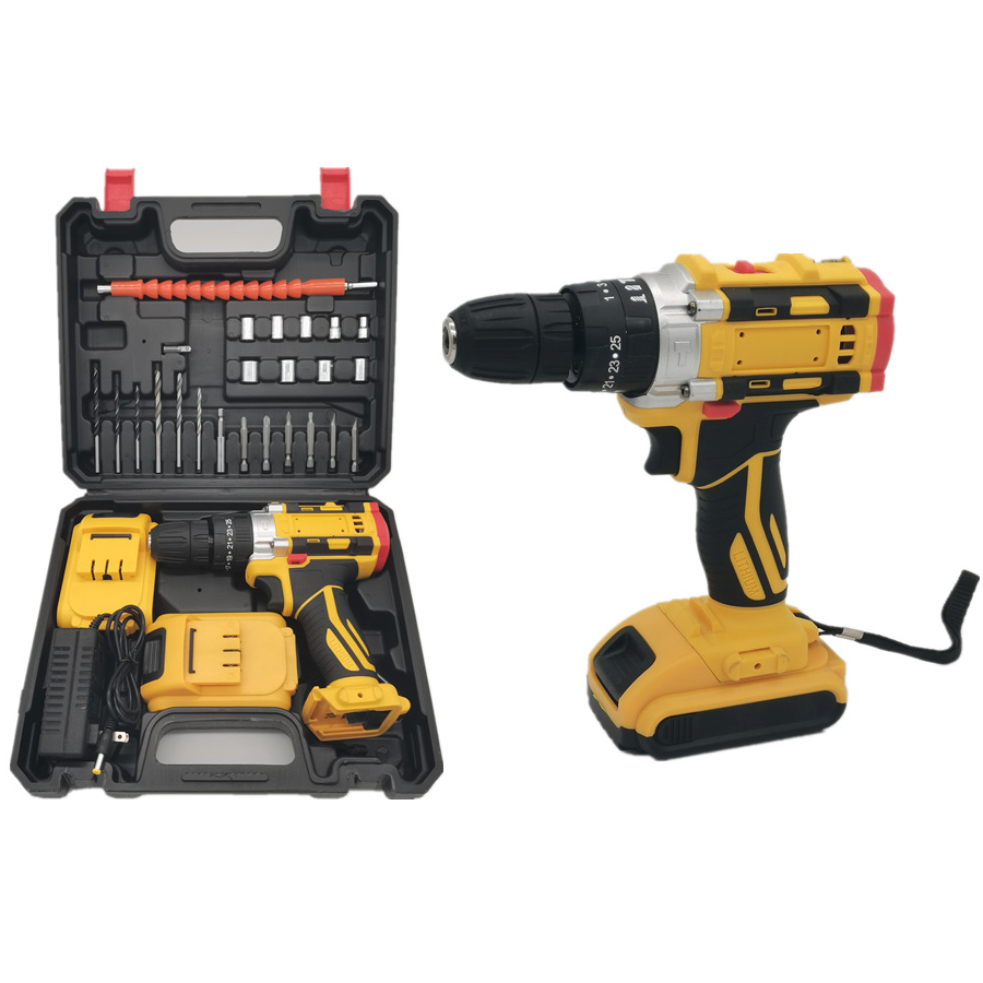 Trusa Bormasina 36V, cu 2 acumulatori si incarcator, mandrina metalica + Accesorii