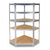 Pachet 3 rafturi metalice cu coltar, 5 polite cadru otel galvanizat, polita MDF, 175kg/polita, 180x90x40cm