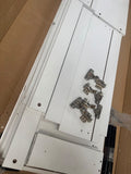 RESIGILAT — Comoda moderna si simpla cu 3 sertare si 2 usi, MDF, 140x40x75cm · Acceptabil #007