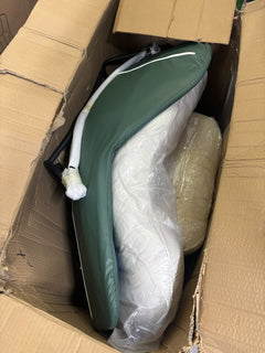 RESIGILAT — Fotoliu balansoar Cloud Rocker, cadru metalic Verde · Bun #003