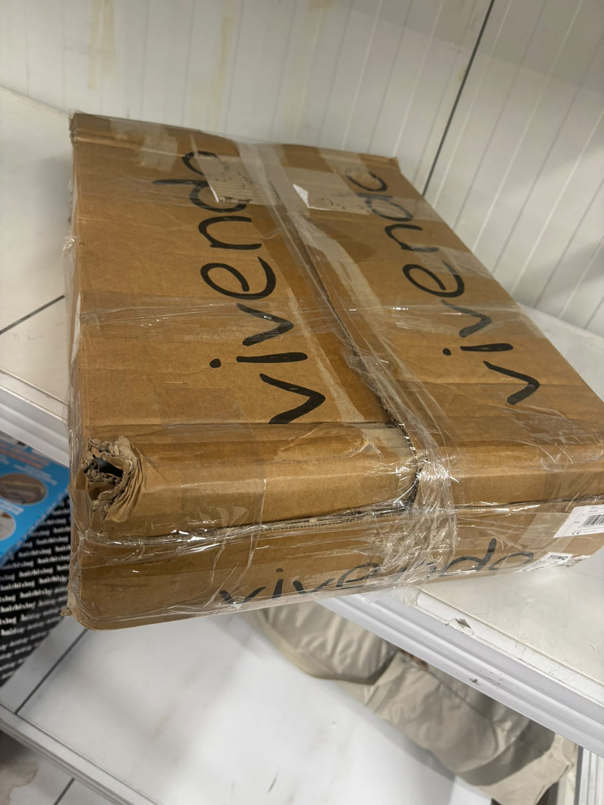 RESIGILAT — Noptiera moderna cu 3 polite si un sertar, 40x30x53cm Alb · Acceptabil #004