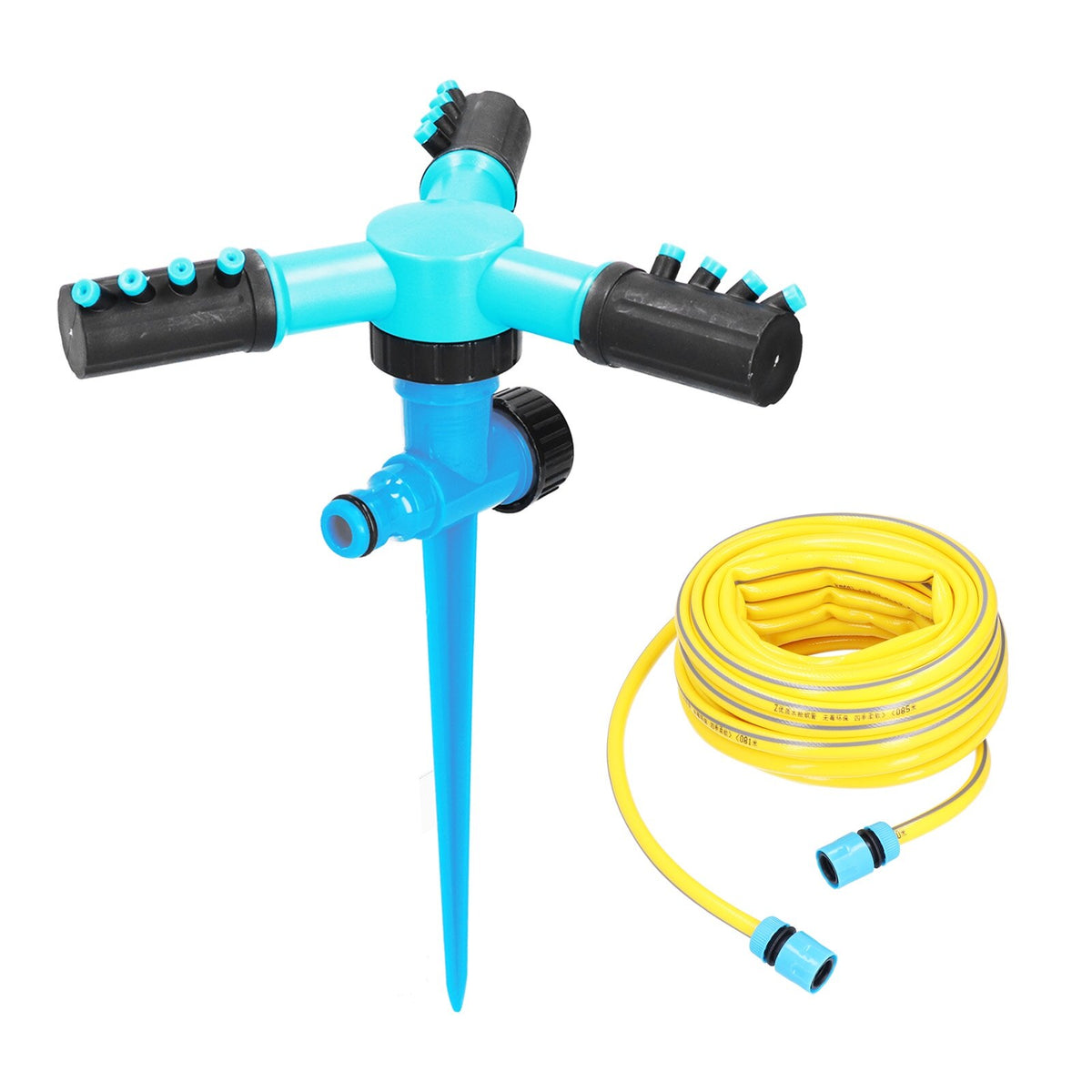 Set 2 Aspersoare pentru Gradina, Rotative 360 Grade, Unghi Reglabil