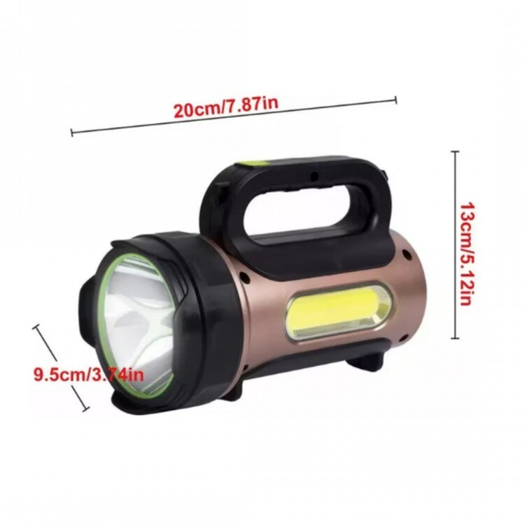 Lanterna Solara T93, 30W, LED frontal si lateral, Raza iluminare 500 m, putere 30 w, Stroboscop