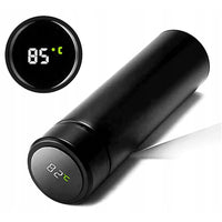 Termos smart cu afisaj led, indicator temperatura, 500 ml, negru, otel inoxidabil - imagine 5