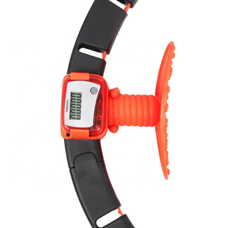 Cerc de Antrenament Fitness pentru Tonifiere Corporala, circumferinta reglabila si functie de masurare a rotatiilor