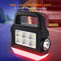 Lanterna solara COB +LED portabila, reincarcabila, raza lunga, 50m, design compact - imagine 4