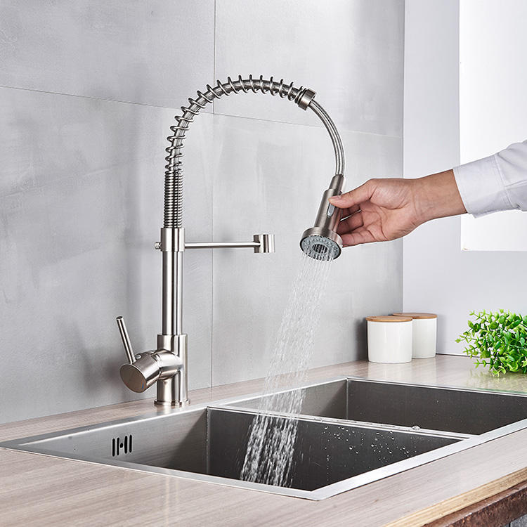 Baterie profesionala, cu dus flexibil, 2 functii de curgere a apei