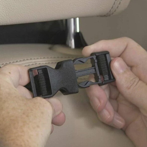 Cos de gunoi mini pentru masina, organizator cu capac, etans, negru, 26 x 23 x 16 cm