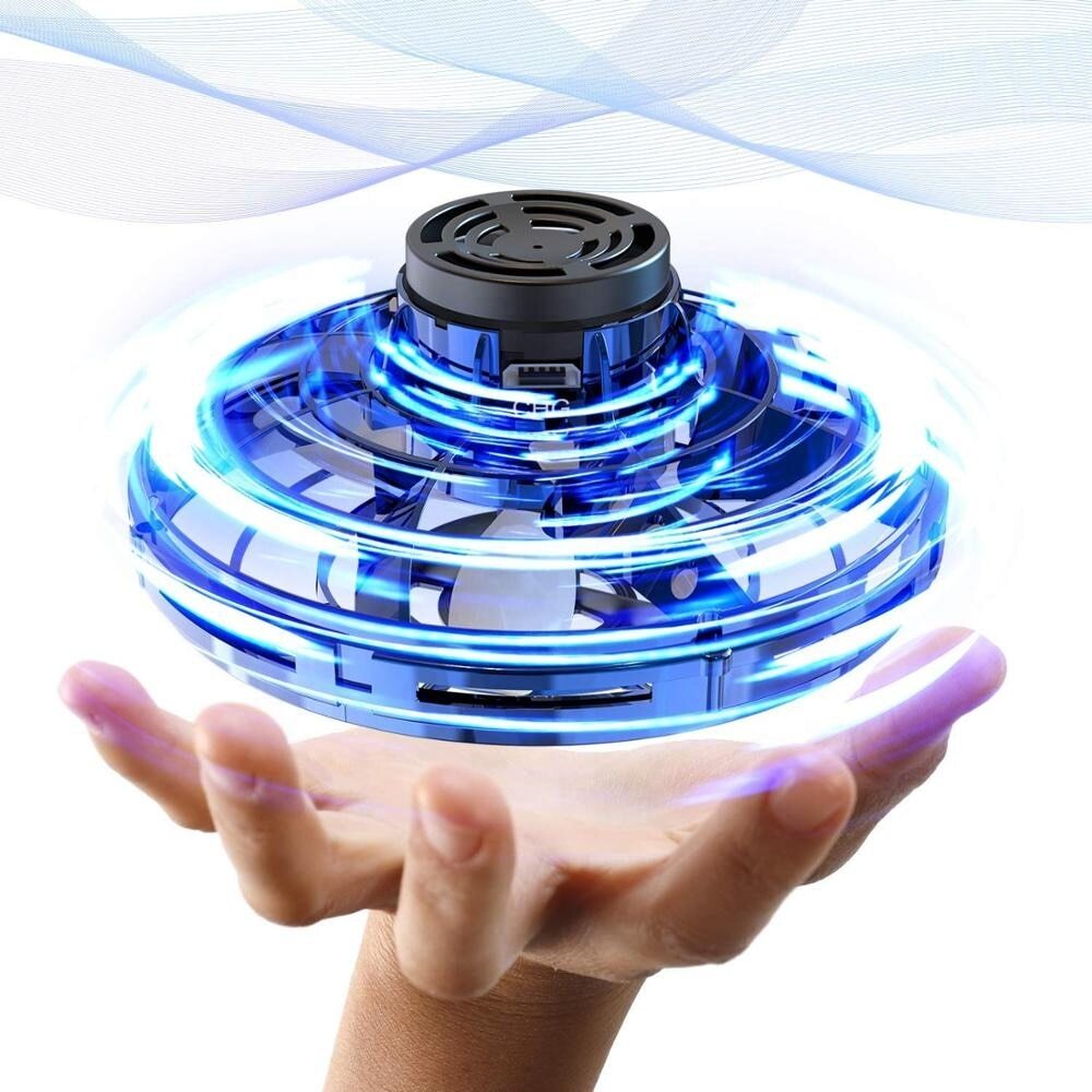 Mini drona flying spinner cu lumina led