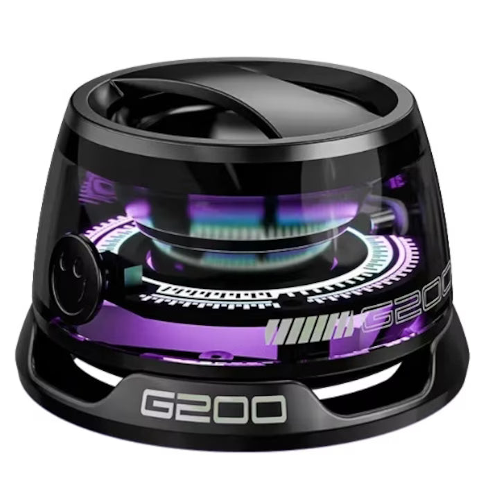 Boxa Portabila Bluetooth Rezistenta la Apa IPX7 cu Magnet, Atasare Magnetica pentru Telefoane & Suprafete Metalice, Sunet Surround 3D, Iluminare RGB, TWS Dual Channel, Negr
