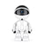 Camera de supraveghere smart, Robot, cu functie Baby Monitor, si cu rotire 360 grade, Full HD 1080P, Wireless Audio Video, IP, Night Vision, Detectarea miscarilor, Two-Way Audio, Alb