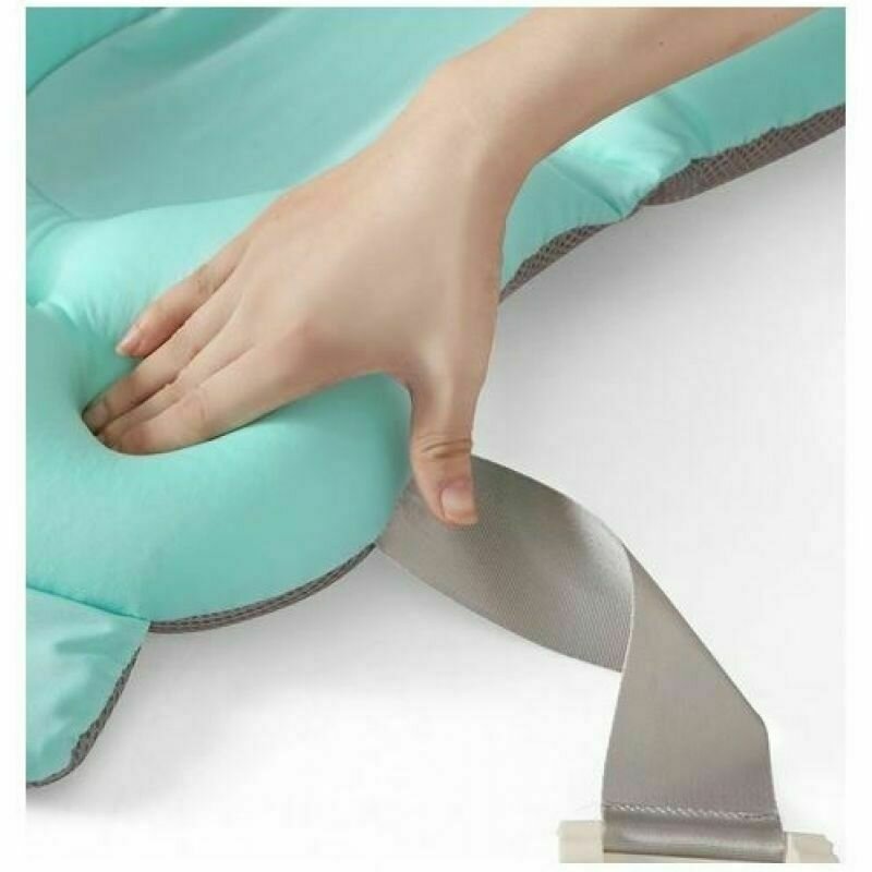 Cadita pliabila pentru bebelusi, cu suport pernuta, picioruse antiderapante