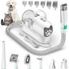 Masina de tuns animale 7 in 1 cu Aspirator integrat – Caini si Pisici, 6 dimensiuni de tuns, zgomot redus, Alb