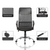Scaun de birou ergonomic, mesh, inaltime reglabila, mecanism tilt, Negru