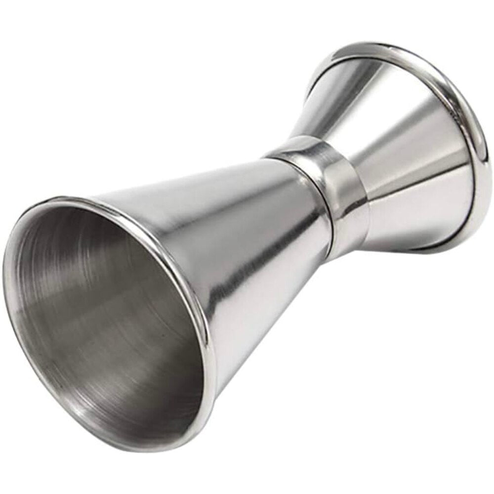 Set de Barman pentru Bauturi, suport din Bambus, Shaker Cobbler 550 ml, 10 Piese, Otel Inoxidabil, Argintiu