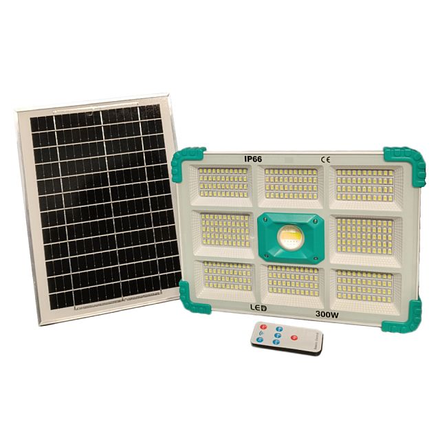 Proiector LED cu panou Solar  100W, 200W sau 300W