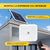 Aplica LED 100W,200W sau 300W cu Panou Solar, Interior/Exterior, Plafoniera Patrata, Lumina Rece/Calda