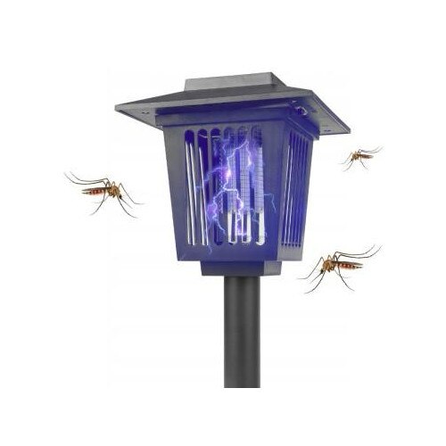 Lampa Solara Anti-Insecte 2 in 1 cu LED UV si Lumina Decorativa, Exterior/Interior, 3 Tipuri de Montaj, IP44, Autonomie 8h