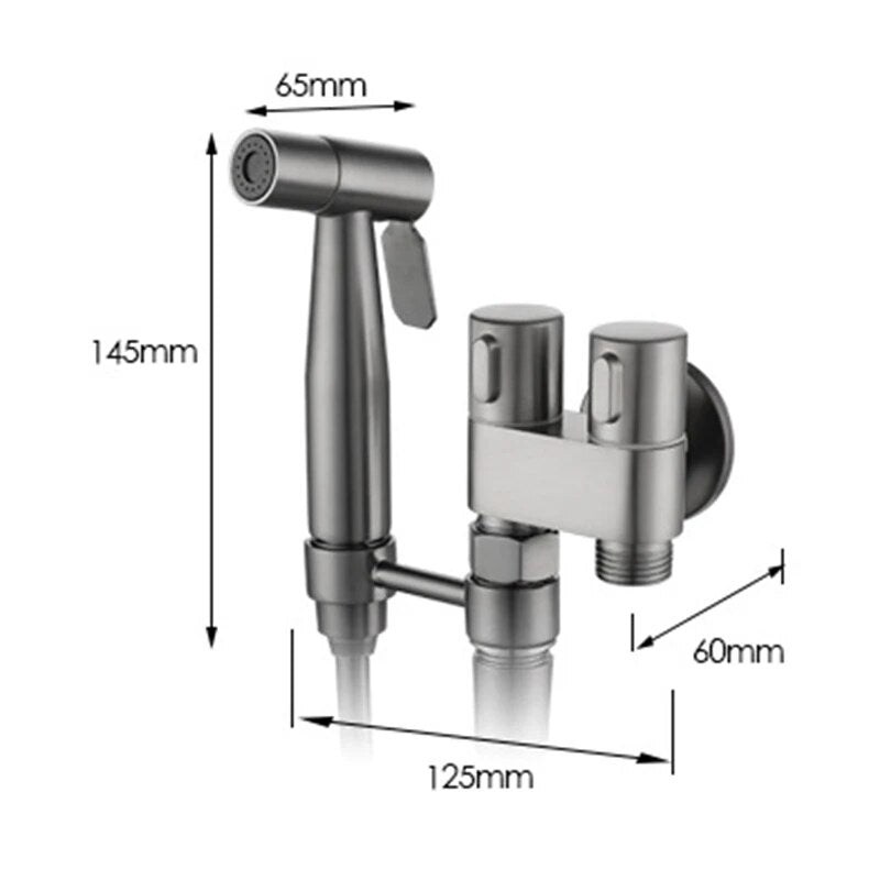 Set dus igienic pentru bideu sau vas WC