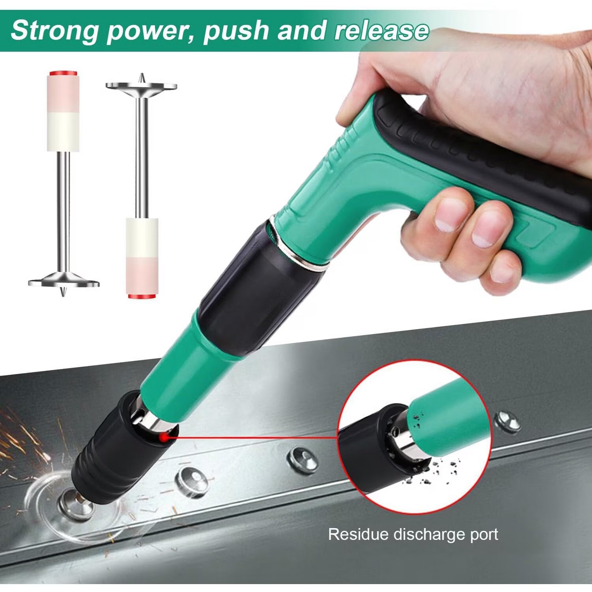 Pistol manual pentru fixarea cuielor in beton/perete