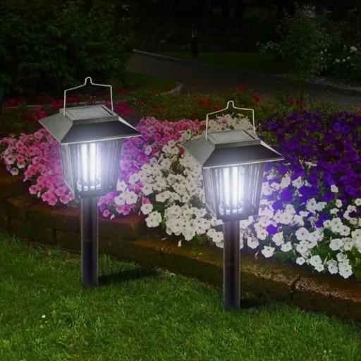 Lampa Solara Anti-Insecte 2 in 1 cu LED UV si Lumina Decorativa, Exterior/Interior, 3 Tipuri de Montaj, IP44, Autonomie 8h,