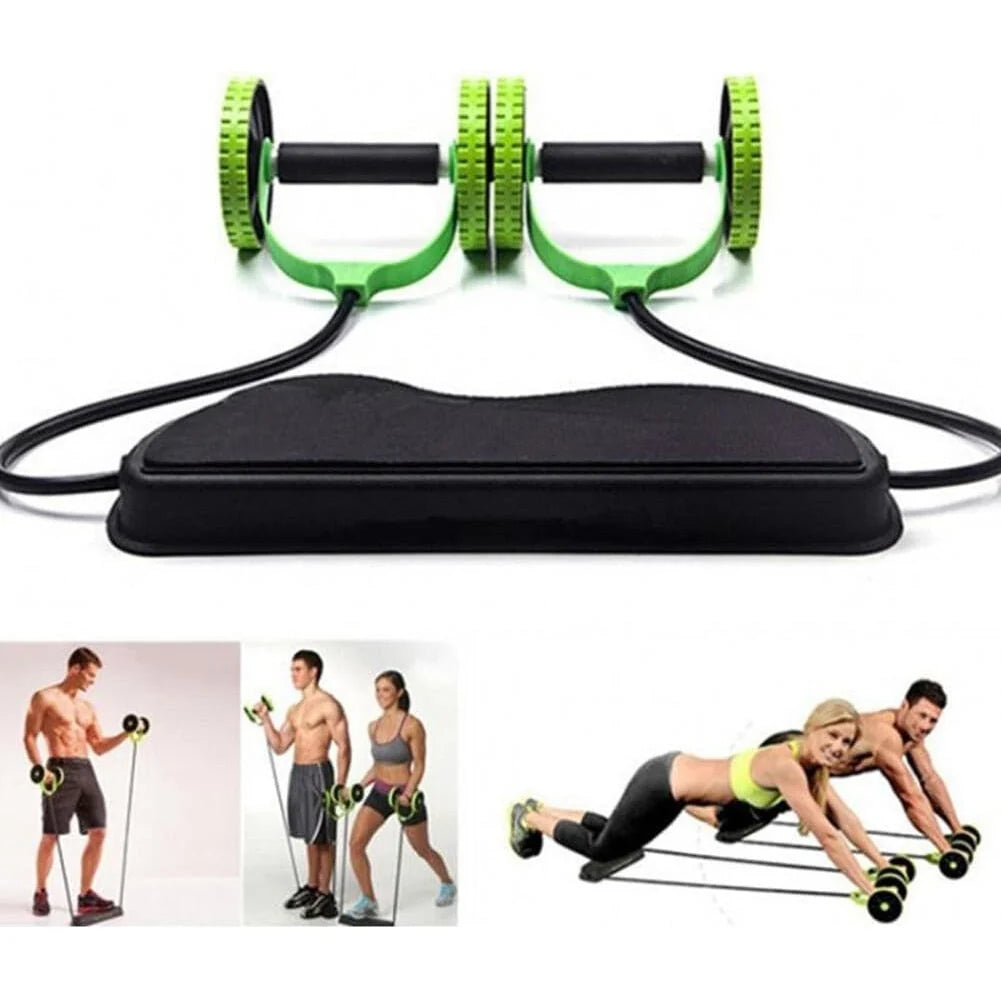Aparat pentru Tonifiere Multifunctional Verde-Negru – Brate, Coapse, Piept si Abdomen