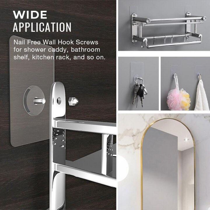 Set 10 suporturi autoadezive pentru perete, fara gaurire, potrivite pentru poze, rame foto, oglinzi sau decoratiuni