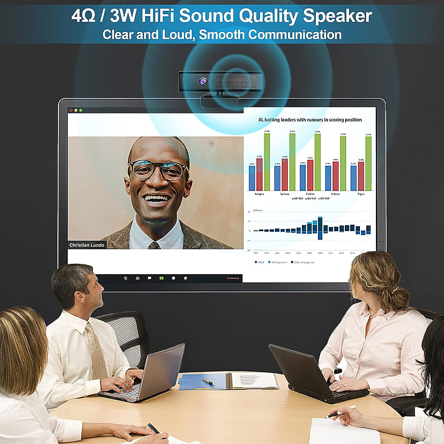 Camera Web videoconferinte 1080P Ultra HD cu microfon pentru monitor Andowl Q-SX988