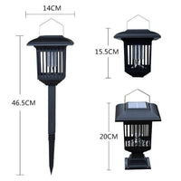Lampa Solara Anti-Insecte 2 in 1 cu LED UV si Lumina Decorativa, Exterior/Interior, 3 Tipuri de Montaj, IP44, Autonomie 12hh
