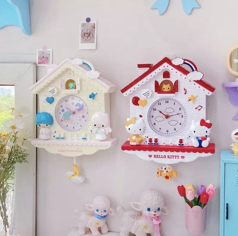Ceasuri decorative de perete pentru camera copiilor – modele Sweet Home si Welcome Home (36 x 30 cm)