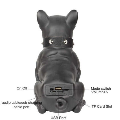 Boxa Portabila Bulldog Negru/Rosu Cu Bluetooth, Cititor USB, Card, Radio si microfon 20 X 20 x 14 cm