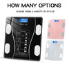 Cantar corporal cu ecran digital Iluminat, aplicatie smart, compatibil android/Ios, conectare bluetooth, termometru, 180 Kg Max