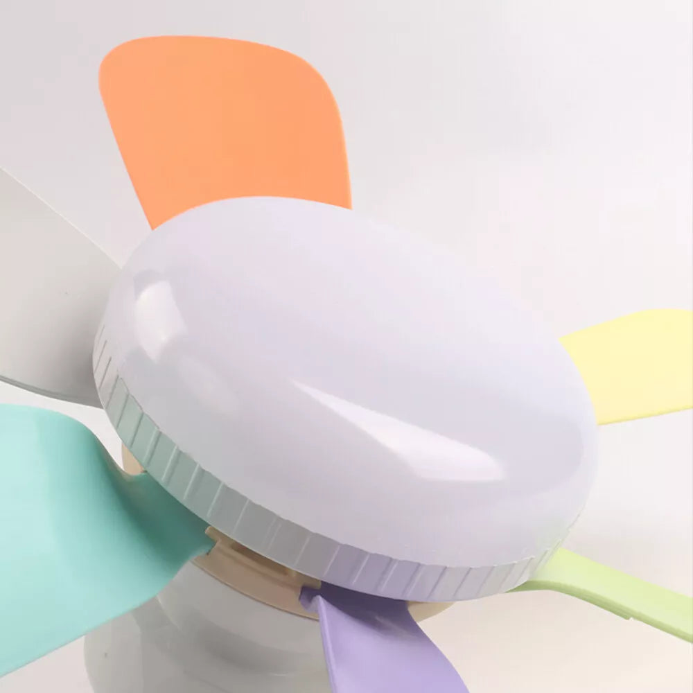 Ventilator de tavan cu LED, 40W, control de la distanta, 52cm x 20cm, alb