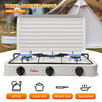 Aragaz portabil pe gaz cu 3 arzatoare – camping si uz casnic - imagine 10
