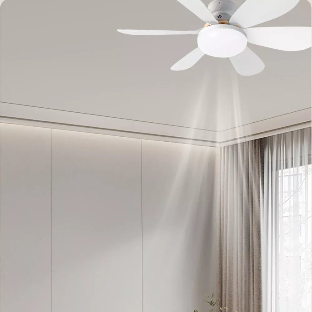 Ventilator de tavan cu LED, 40W, control de la distanta, 52cm x 20cm, alb