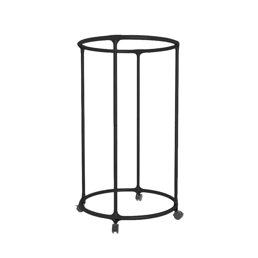 Suport rotund din oțel Inoxidabil pentru haine, cu roti, finisaj cromat, capacitate 40 kg