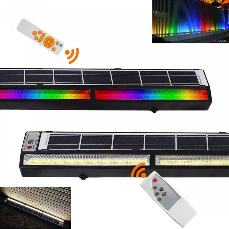 Bara luminoasa liniara cu LED-uri  alimentata cu energie solara, telecomanda, 5000 lm