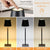 Lampa de masa wireless, metalica, cu touch, reincarcabila USB-C, 3 moduri iluminare, 3.5W